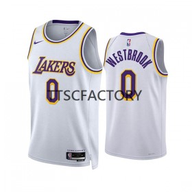 Los Angeles Lakers Russell Westbrook 0 Nike 2022-23 Association Edition Valkoinen Miesten Pelipaidat Swingman